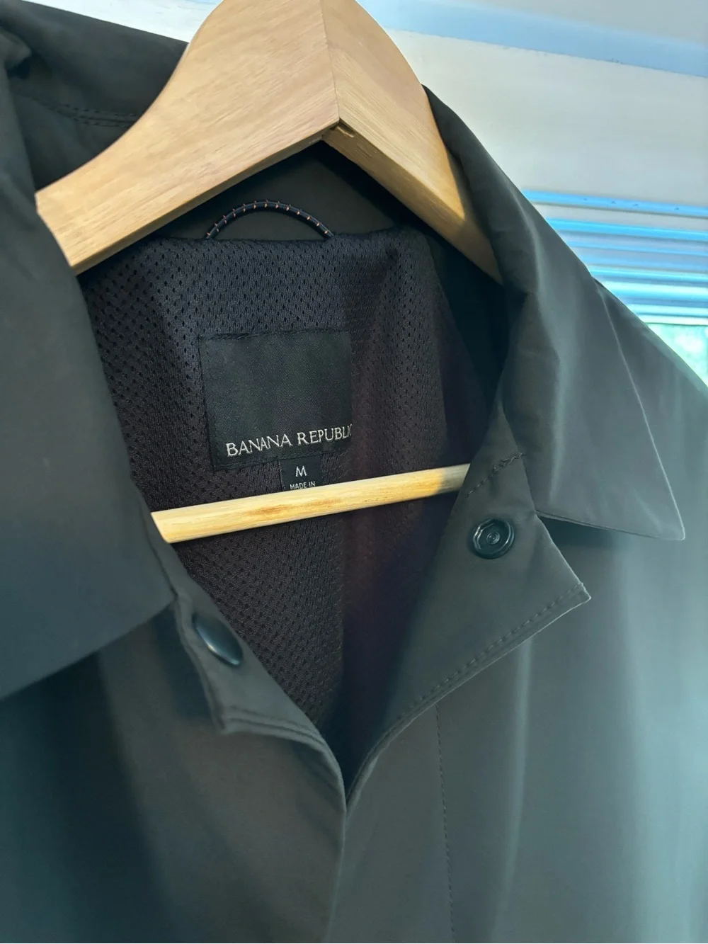 Banana Republic | Men's Raincoat | M | Dark Green